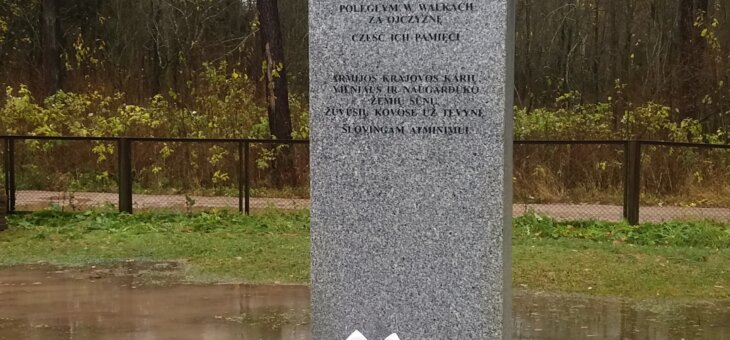 Kwatera grobów żołnierzy AK ekshumowanych z Dziewieniszek