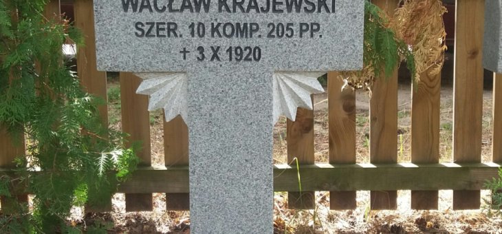 Grób żołnierza WP Wacława Krajewskiego w Oranach