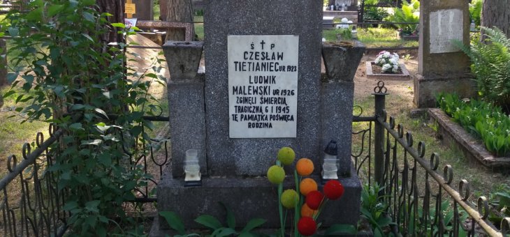 Grób żołnierzy AK Cz. Tietiańca i L. Malewskiego w Podborzu